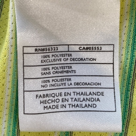 Nike Dry Fit Stripe Polo Shirt Short Sleeve Air Flow Mesh Breathable Wick Golf - Picture 10 of 15